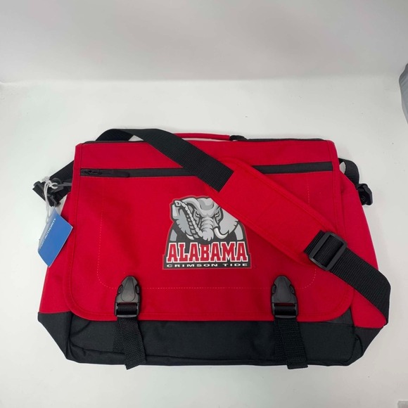 Port Authority Other - NEW Alabama Crimson Tide Messenger Bag Red Black NCAA Laptop Shoulder Bag Roll